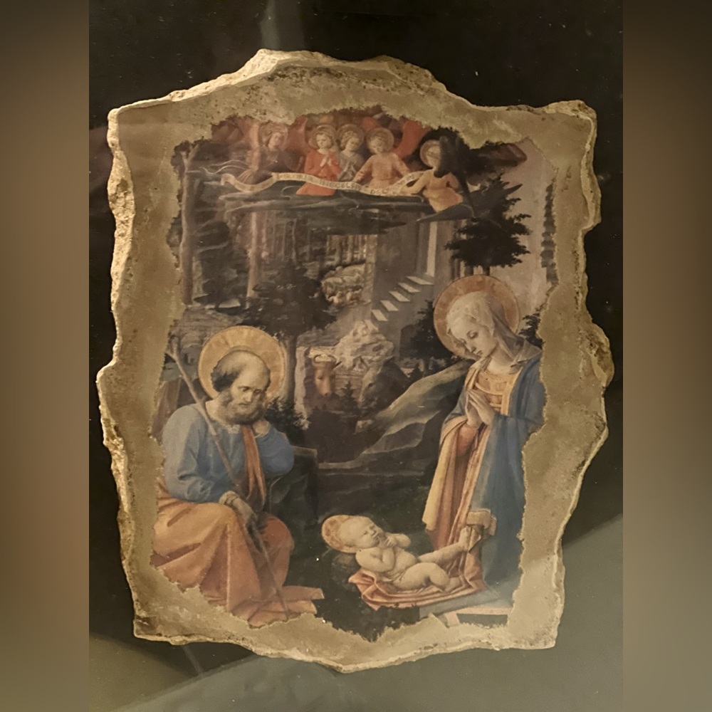 Studio Erre Fresco Reproduction Fragment of Filippo Lippi Adorazione del Bambino